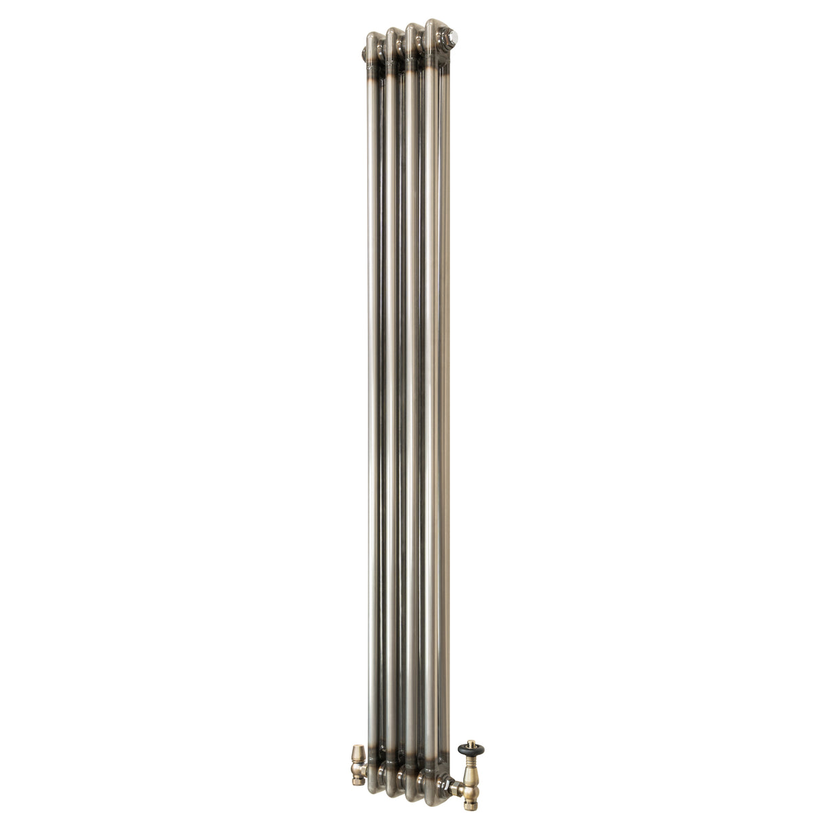 Traditionele Radiator & Kraan - 2-Kolom - 1500 x 200 mm - Ruw Metaal