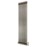 Traditionele Radiator & Kraan - 2-Kolom - 1800 x 470 mm - Ruw Metaal