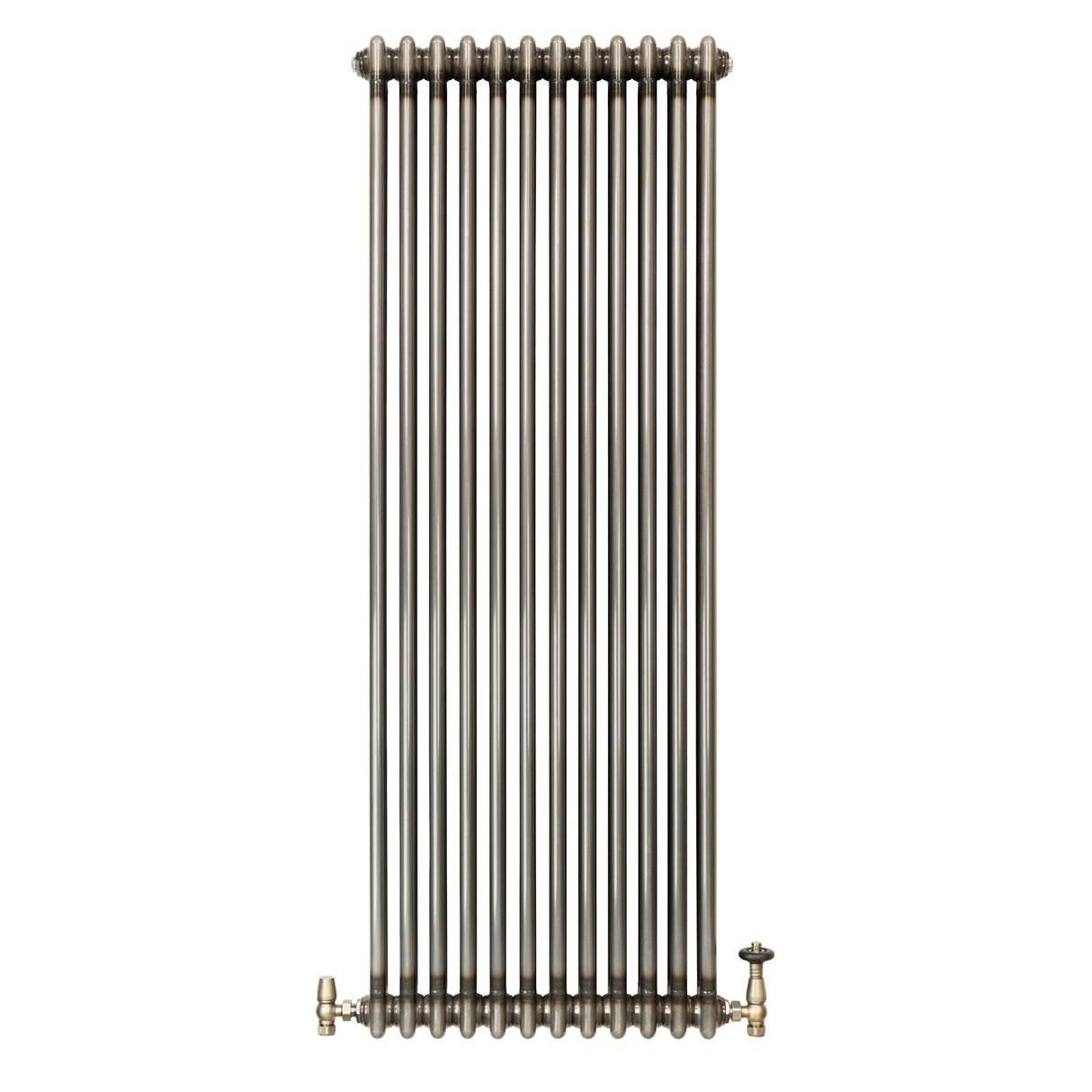 Traditionele Radiator & Kraan - 2-Kolom - 1800 x 560 mm - Ruw Metaal