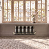 Traditionele Radiator & Kraan - 3-Kolom - 300 x 650 mm - Ruw Metaal