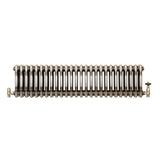 Traditionele Radiator & Kraan - 3-Kolom - 300 x 1190 mm - Ruw Metaal