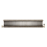 Traditionele Radiator & Kraan - 3-Kolom - 300 x 1460 mm - Ruw Metaal