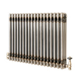 Traditionele Radiator & Kraan - 3-Kolom - 600 x 830 mm - Ruw Metaal