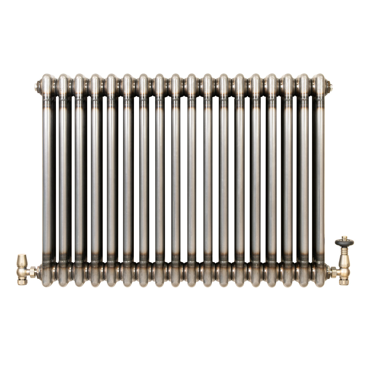 Traditionele Radiator & Kraan - 3-Kolom - 600 x 830 mm - Ruw Metaal