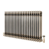 Traditionele Radiator & Kraan - 3-Kolom - 600 x 1010 mm - Ruw Metaal