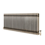 Traditionele Radiator & Kraan - 3-Kolom - 600 x 1460 mm - Ruw Metaal