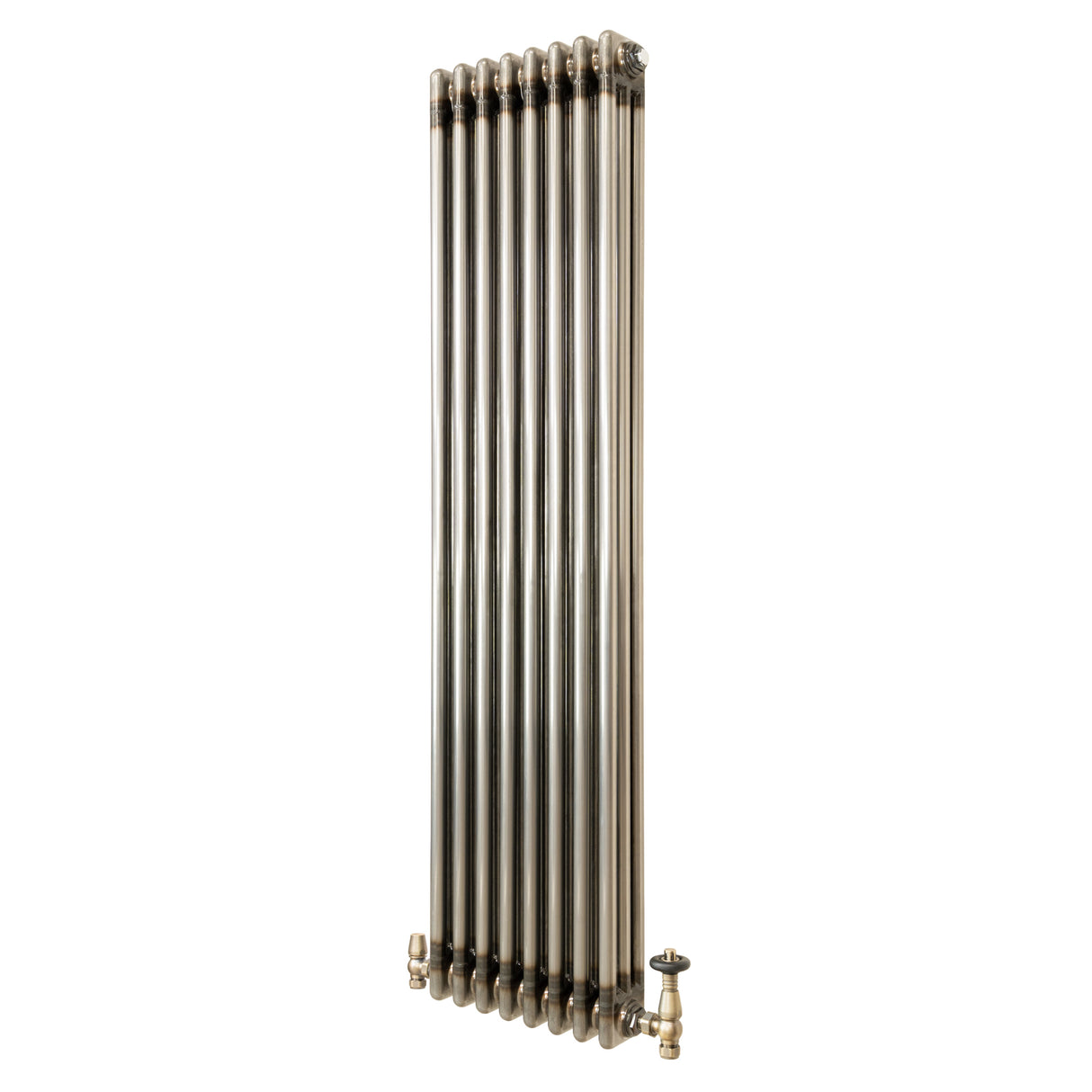 Traditionele Radiator & Kraan - 3-Kolom - 1500 x 380 mm - Ruw Metaal