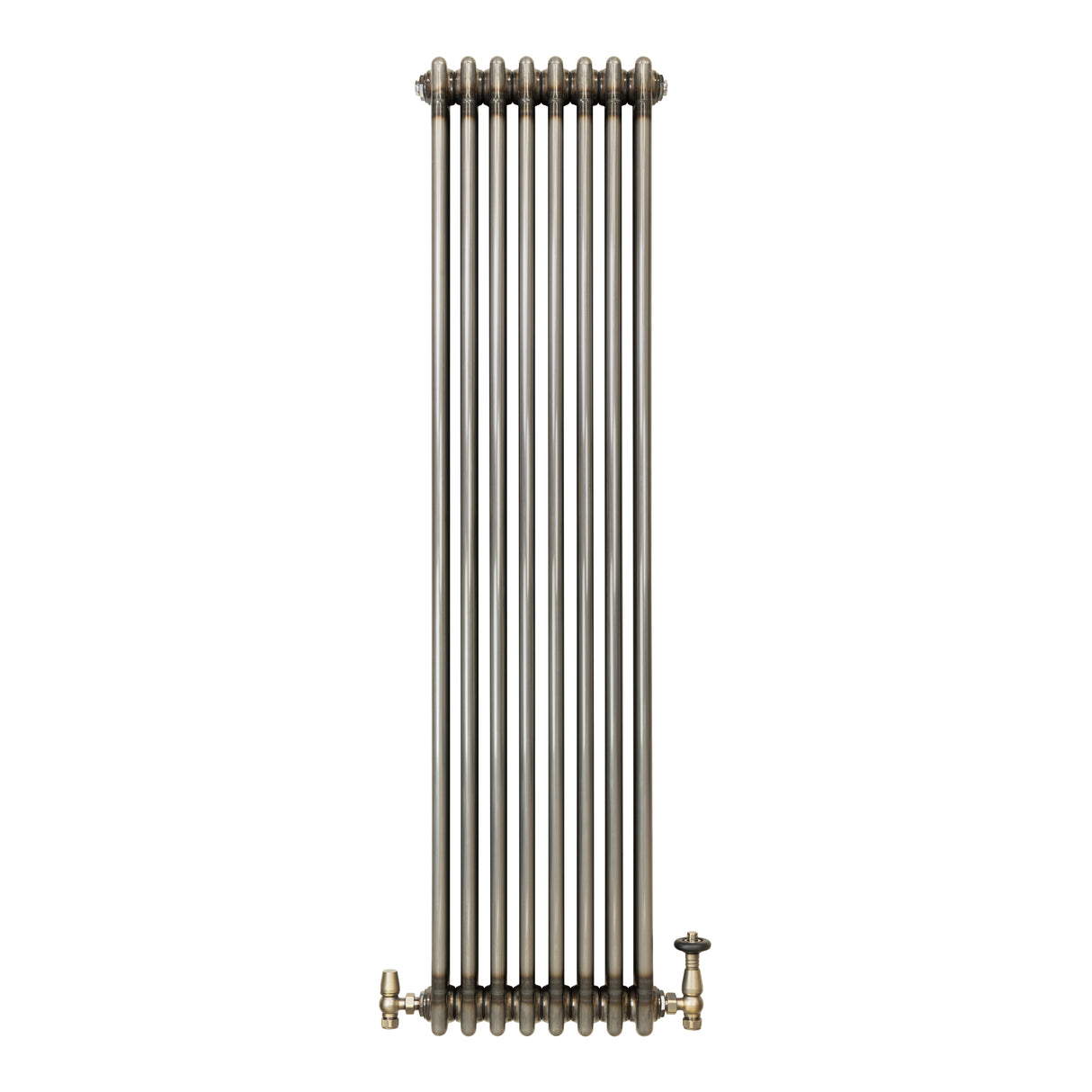 Traditionele Radiator & Kraan - 3-Kolom - 1500 x 380 mm - Ruw Metaal