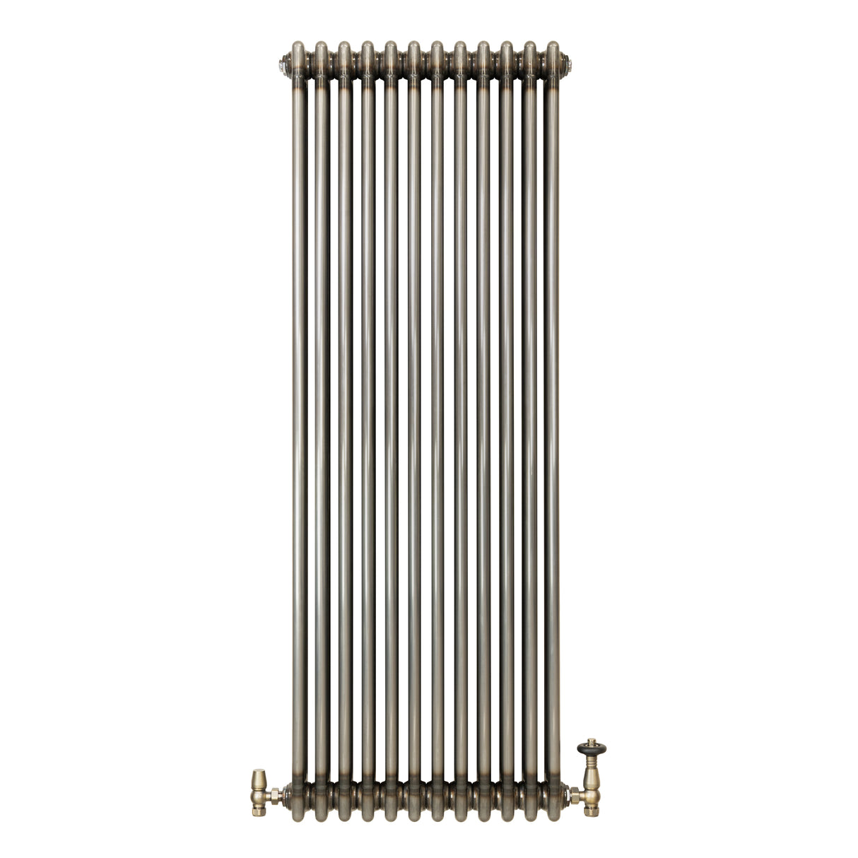 Traditionele Radiator & Kraan - 3-Kolom - 1500 x 560 mm - Ruw Metaal