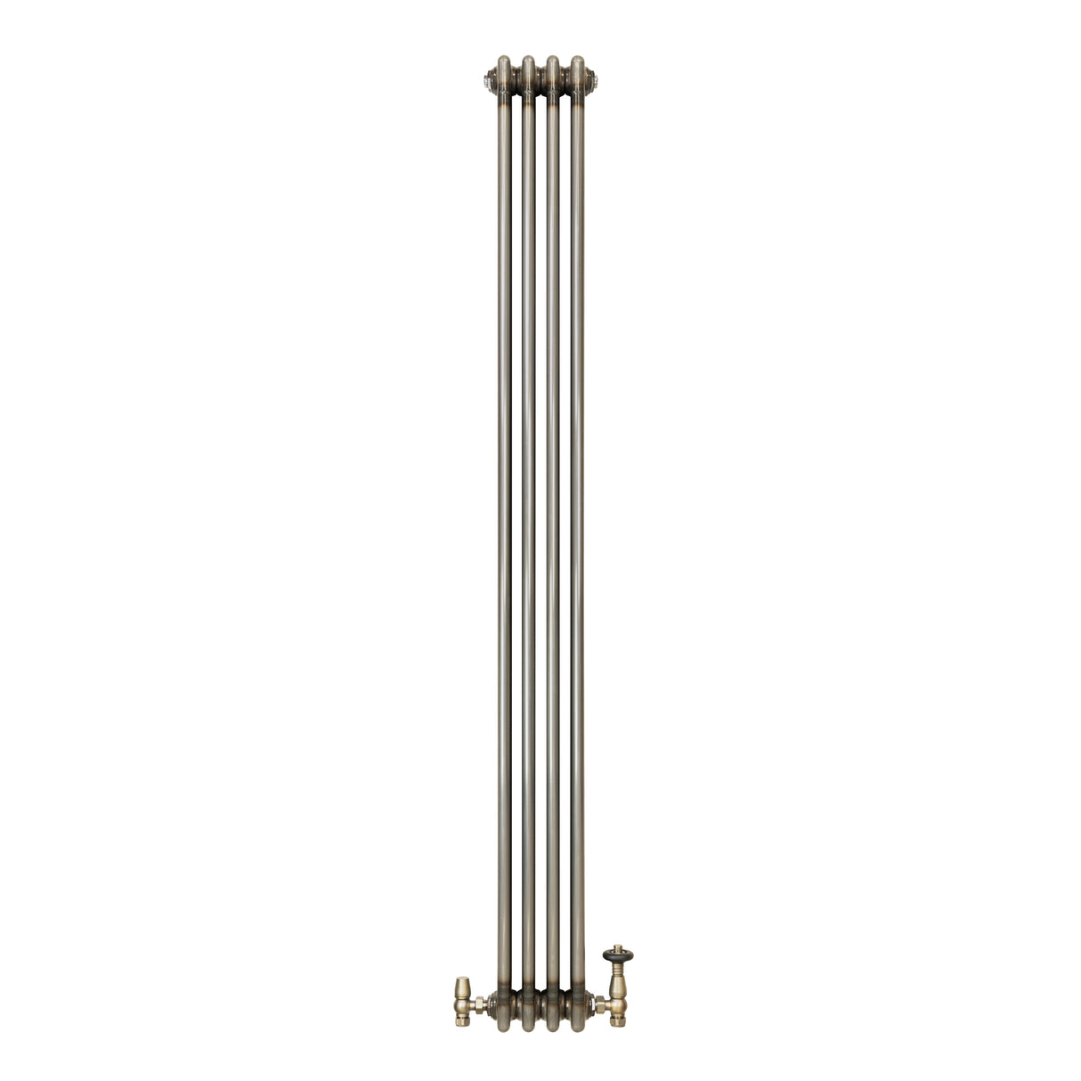 Traditionele Radiator & Kraan - 3-Kolom - 1800 x 200 mm - Ruw Metaal