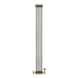 Traditionele Radiator & Kraan - 3-Kolom - 1800 x 200 mm - Ruw Metaal