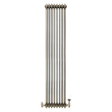 Traditionele Radiator & Kraan - 3-Kolom - 1800 x 380 mm - Ruw Metaal