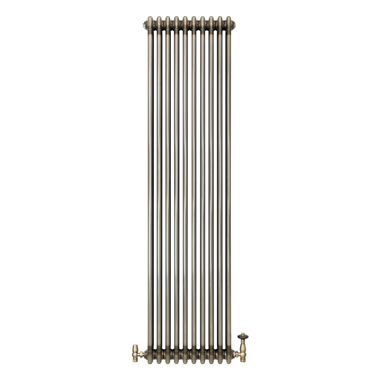 Traditionele Radiator & Kraan - 3-Kolom - 1800 x 470 mm - Ruw Metaal