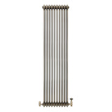 Traditionele Radiator & Kraan - 3-Kolom - 1800 x 470 mm - Ruw Metaal