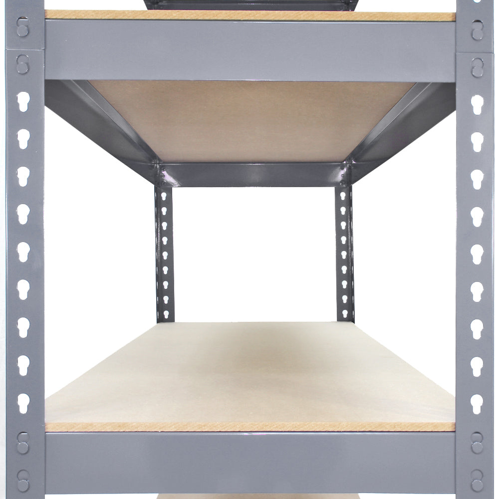 3 x Q-Rax Grijze Metalen Stellingkasten 90 x 50 x 180cm