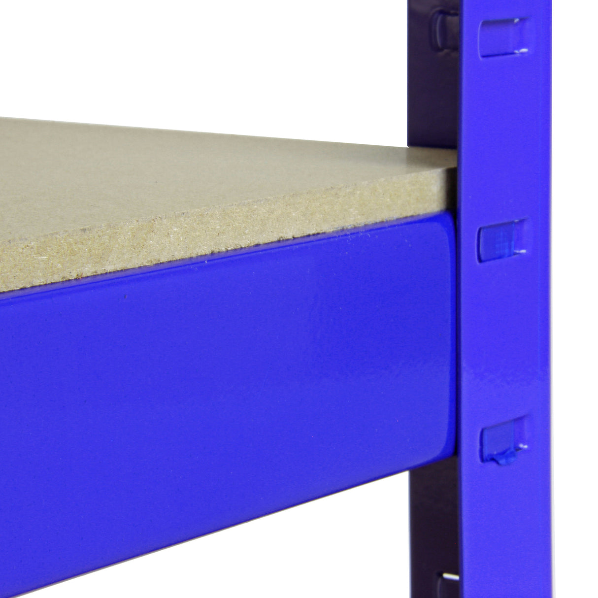 4 x 90cm Blauwe Opslagrekken met 4200kg Capaciteit, Gratis Koppelstukken en Hamer