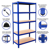 T-Rax Stellingkast - 90x45x180 cm - Blauw