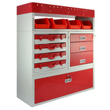 Monster Racking Metalen Bedrijfswageninrichting - Rood