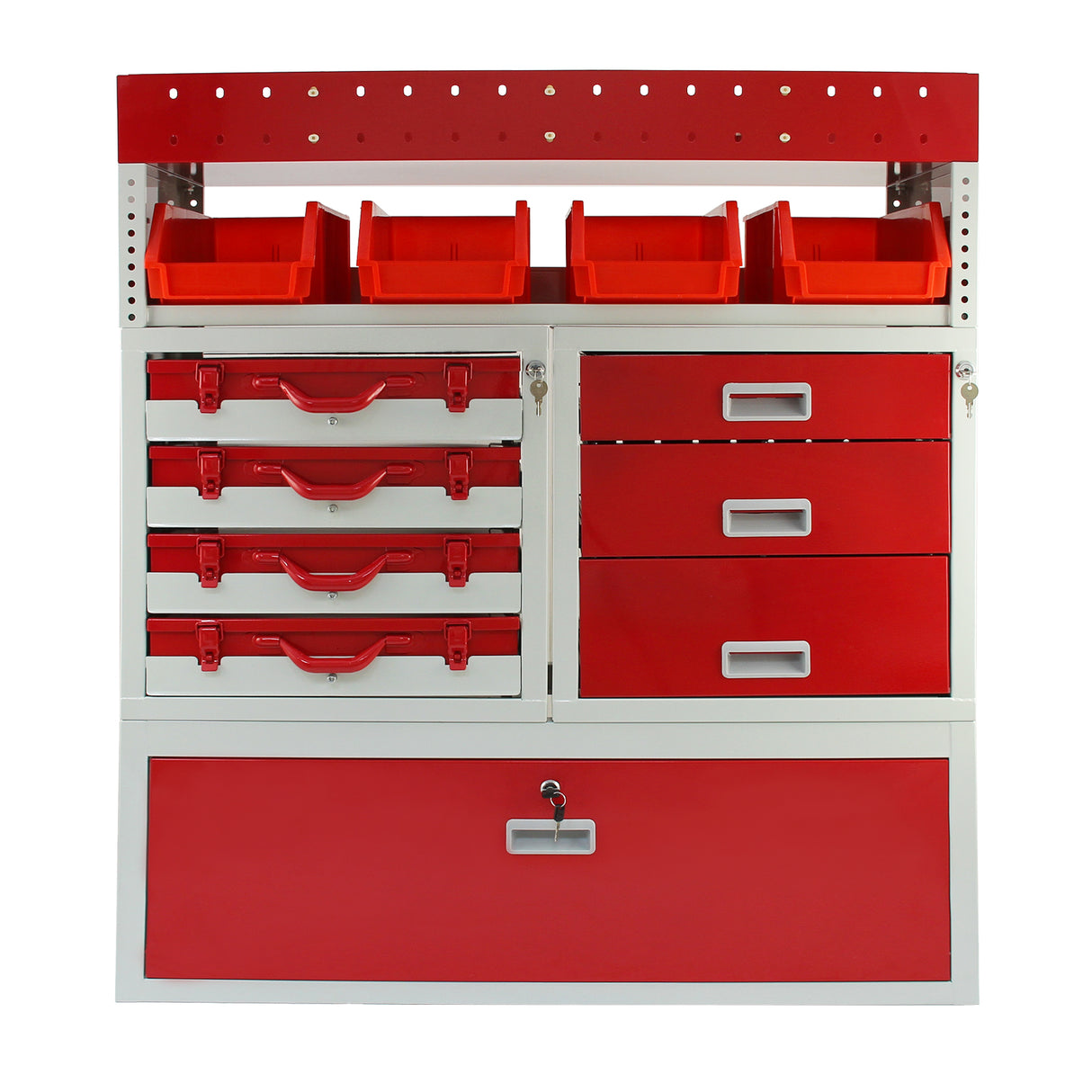 Monster Racking Metalen Bedrijfswageninrichting - Rood