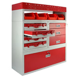 Monster Racking Metalen Bedrijfswageninrichting - Rood