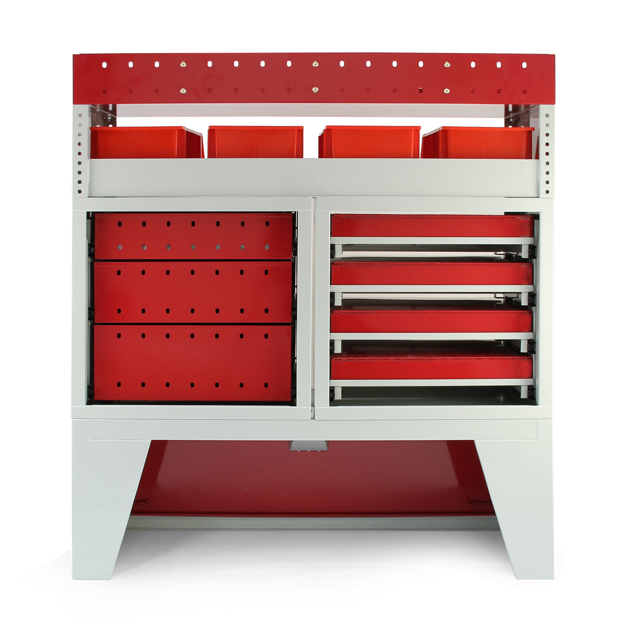 Monster Racking Metalen Bedrijfswageninrichting - Rood