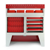 Monster Racking Metalen Bedrijfswageninrichting - Rood