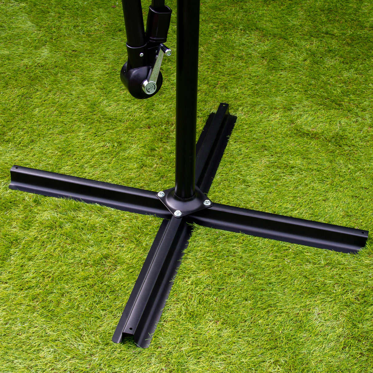 Zweefparasol 3m met LED verlichting - Zwart