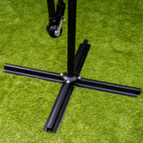 Zweefparasol 3m met LED verlichting - Zwart