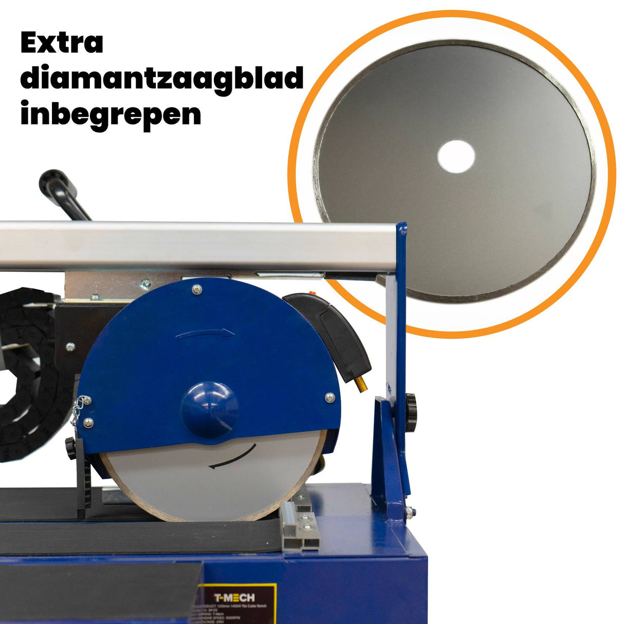 T-Mech Tegelzaag met Tafel – 1200mm / 1400W