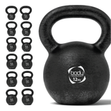 Kettlebell van gietijzer 12 kg