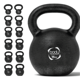 Kettlebell van gietijzer 16 kg