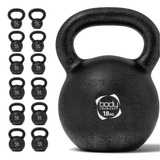 Kettlebell van gietijzer 18 kg