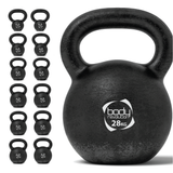 Kettlebell van gietijzer 28 kg