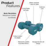 Neopreen Halters 2 x 4 kg