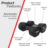 Neopreen Halters 2 x 10 kg