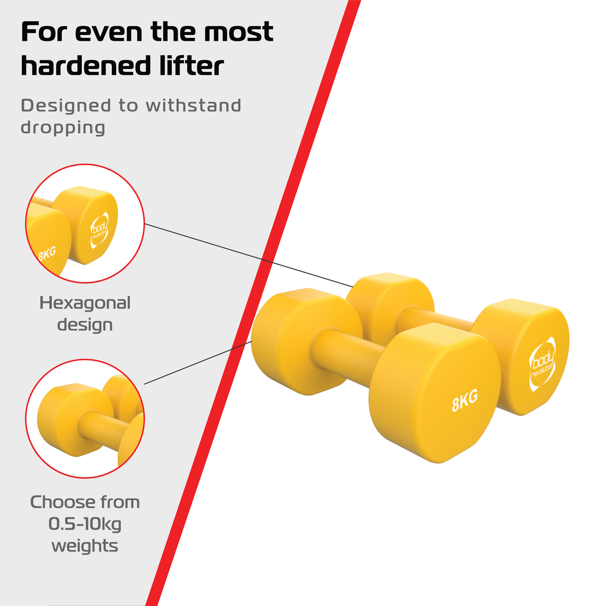 Neopreen Halters 2 x 8 kg