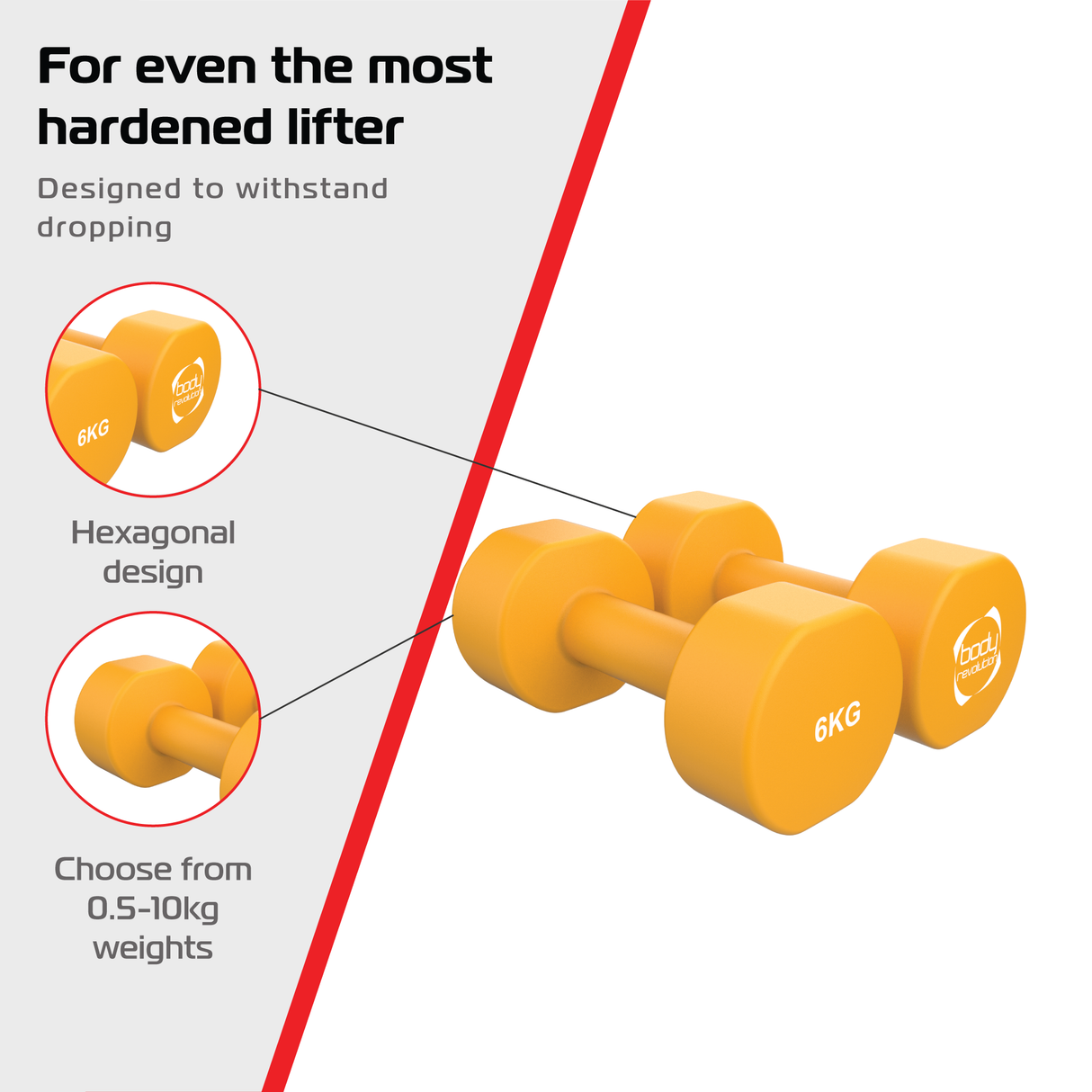 Neopreen Halters 2 x 6 kg