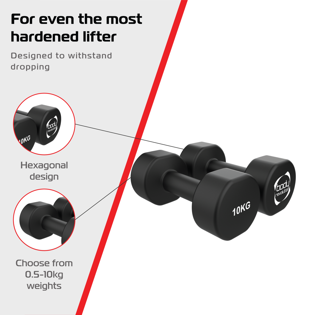 Neopreen Halters 2 x 10 kg