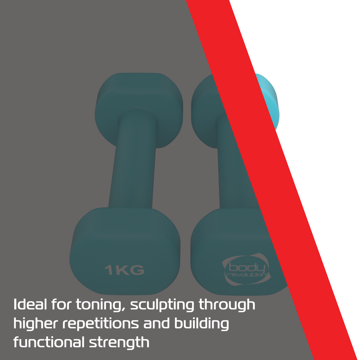 Neopreen Halters 2 x 1 kg