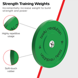 Body Revolution 60 kg Set Gekleurde Olympische Rubberen Halterschijven