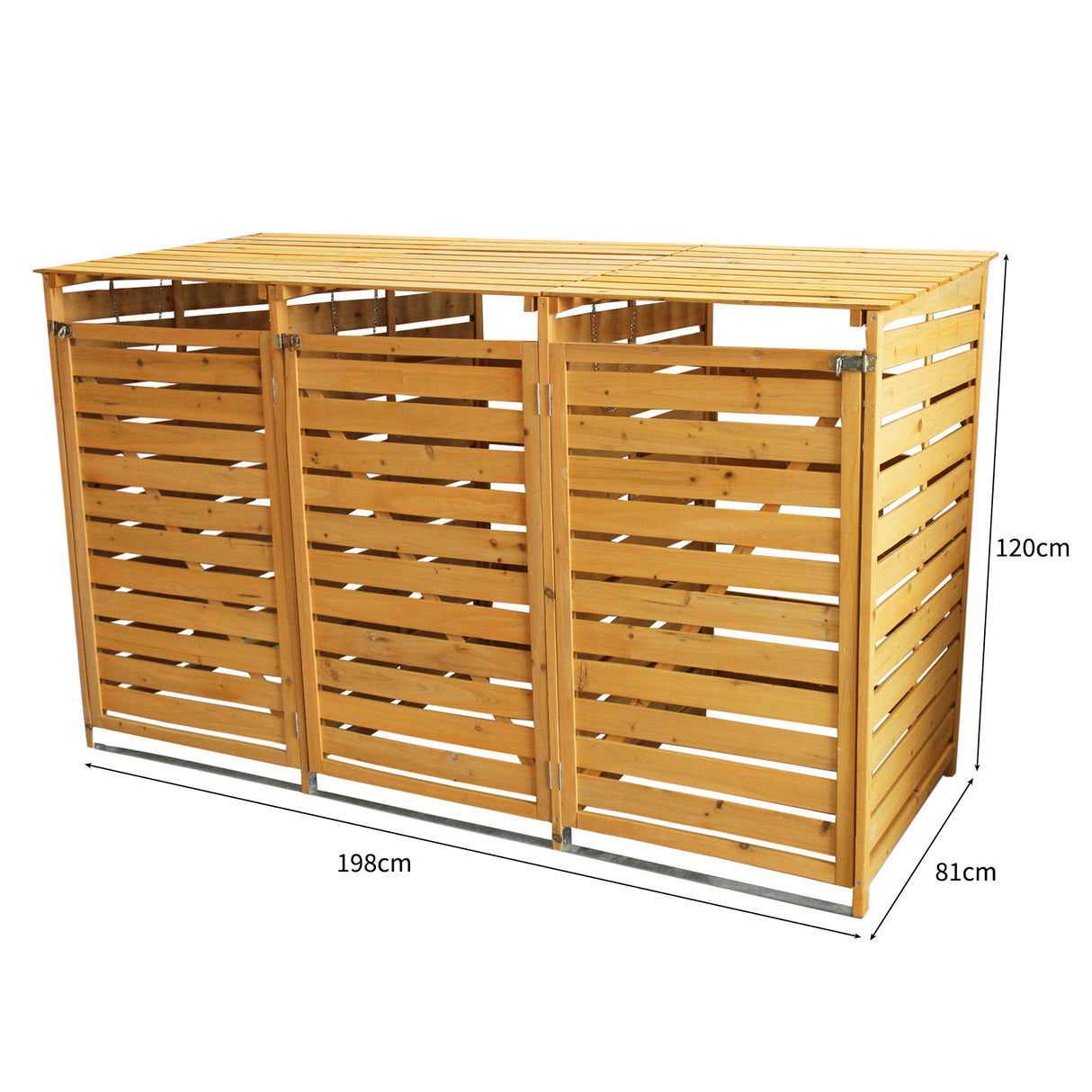 Kliko Containerombouw - Driedubbel - Hout