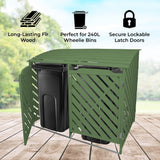 Containerberging - Dubbel - Hout