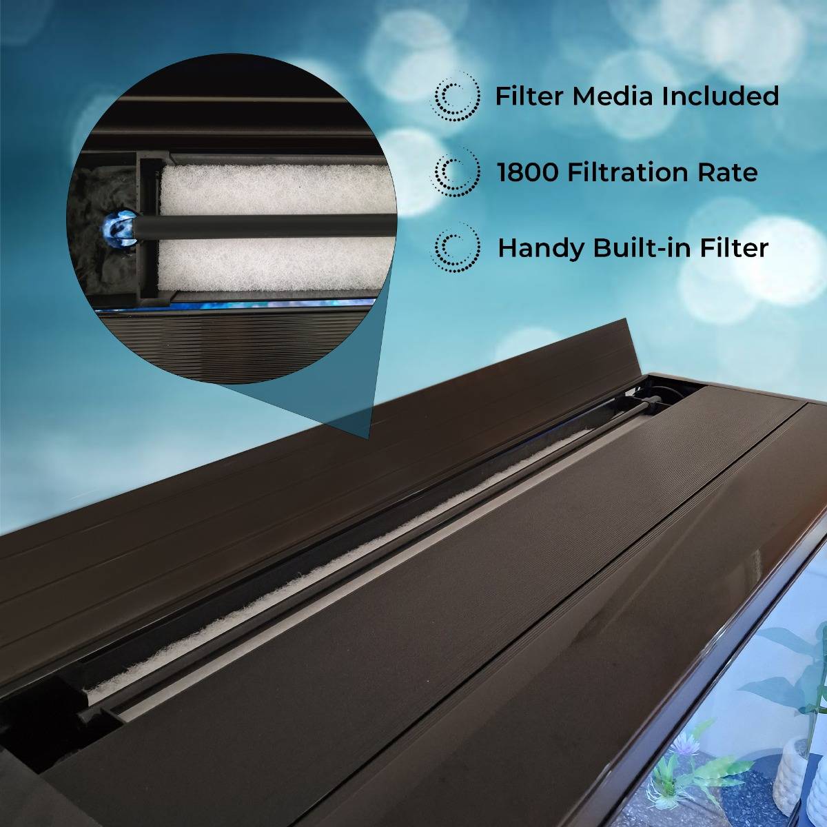 Aquarium 300 L + Meubel - Starterset - Zwart grind