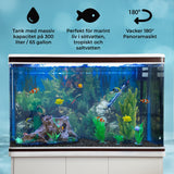 Aquarium 300 L Wit + Meubel - Starterset - Zwart grind