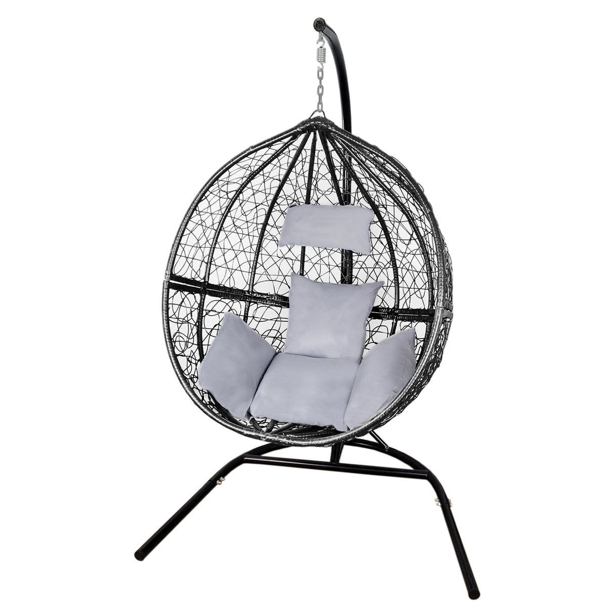 2 Zwarte Ei Stoelen