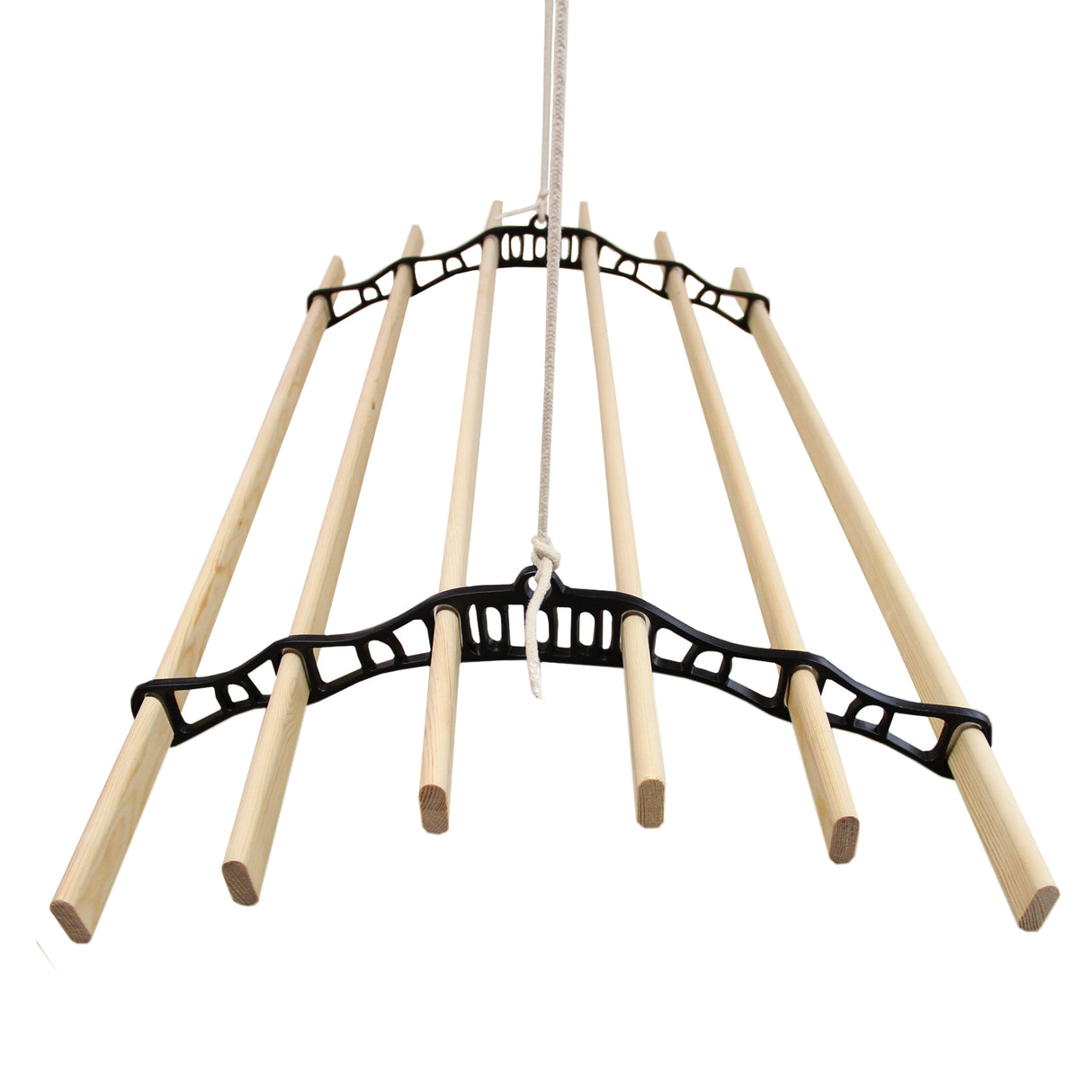 Droogrek Ophangbaar Plafond - Zwart - 1.2m