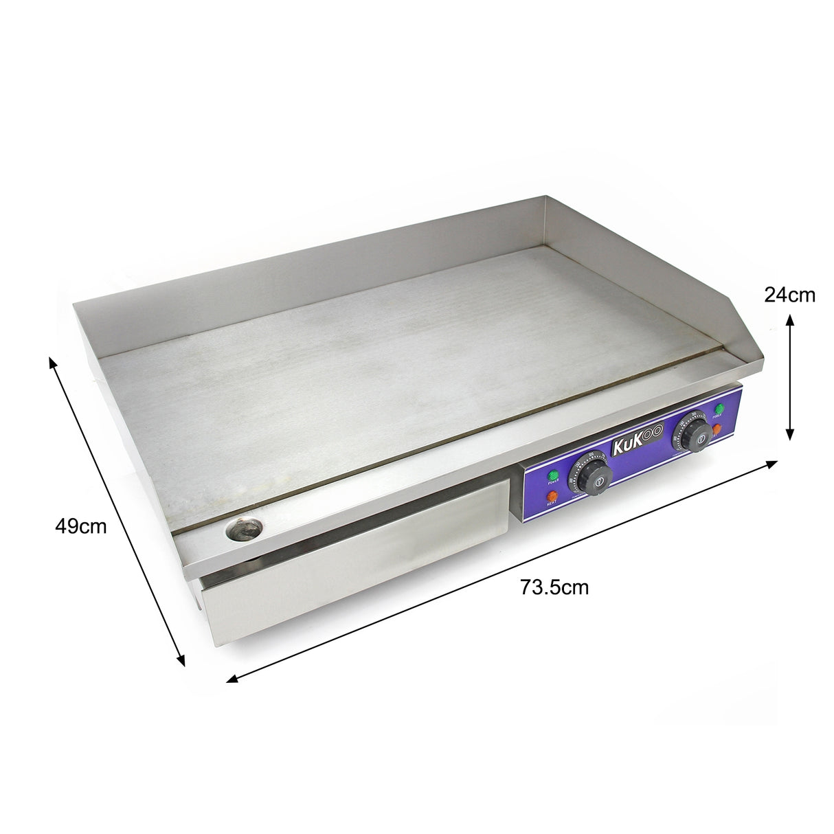 KuKoo 70cm Elektrische Bakplaat