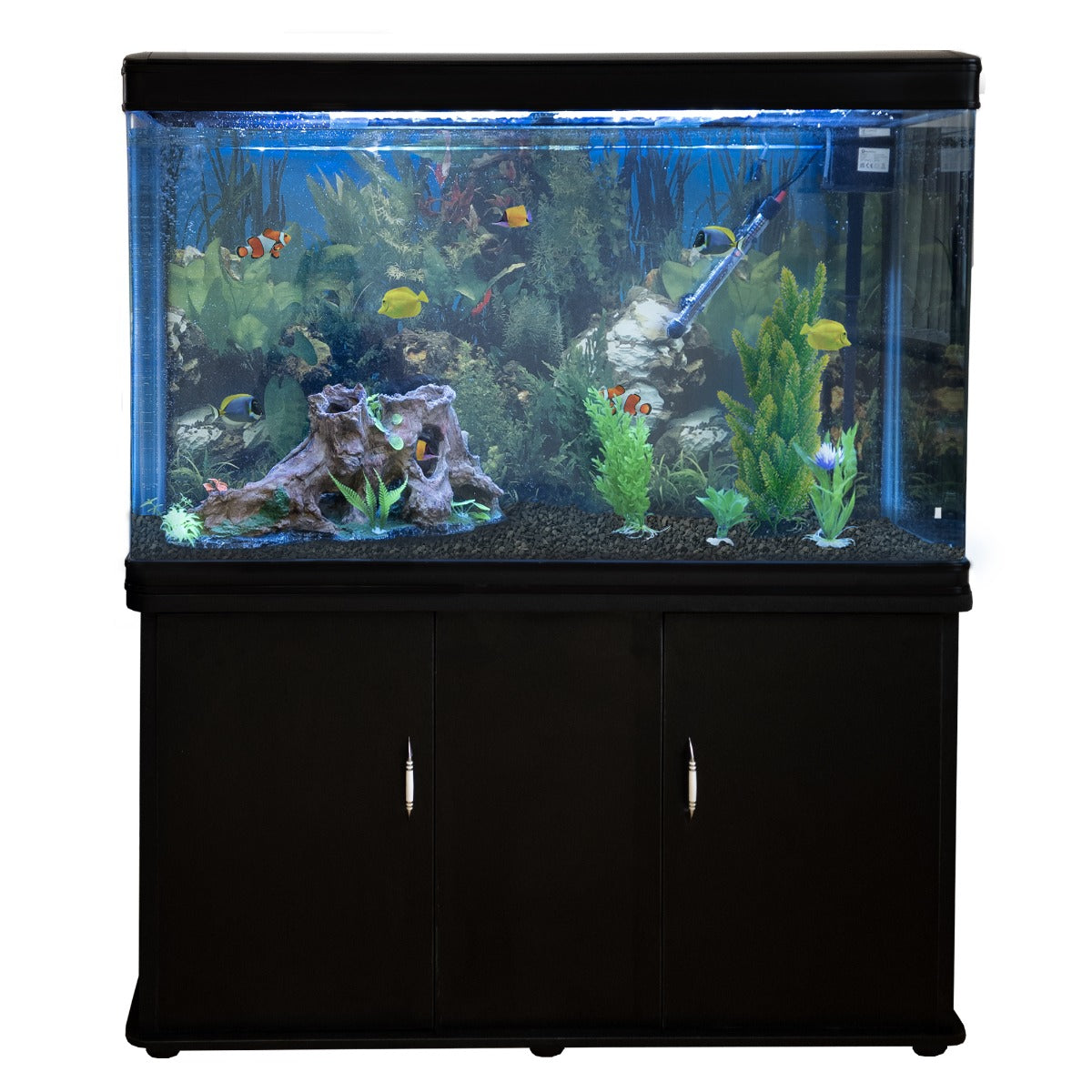 Aquarium 300 L + Meubel - Starterset - Zwart grind