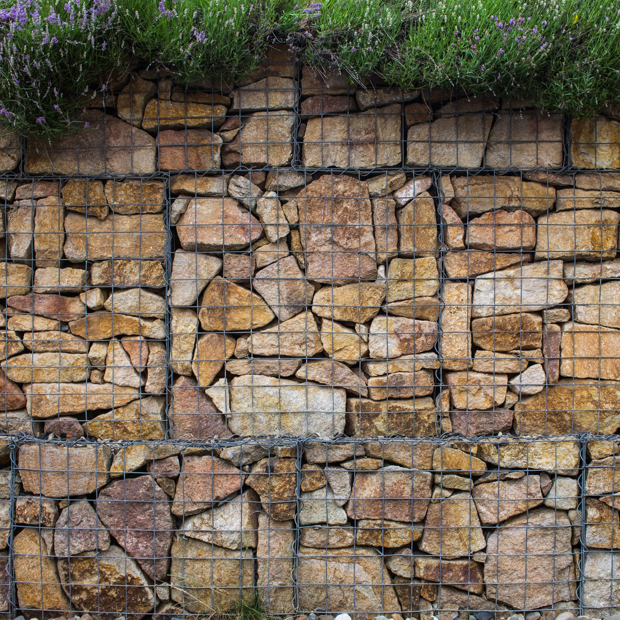 Schanskorf muur - Set: 6 - afmetingen: 100x80x30 cm