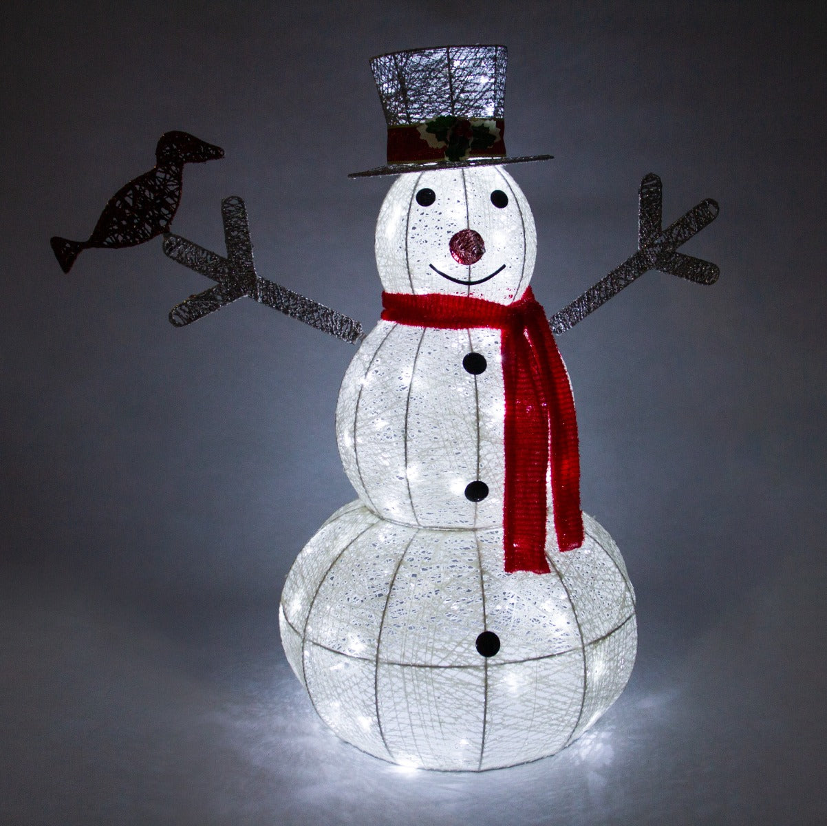 Kerstverlichting LED: 2 x Rendier + Sneeuwpop